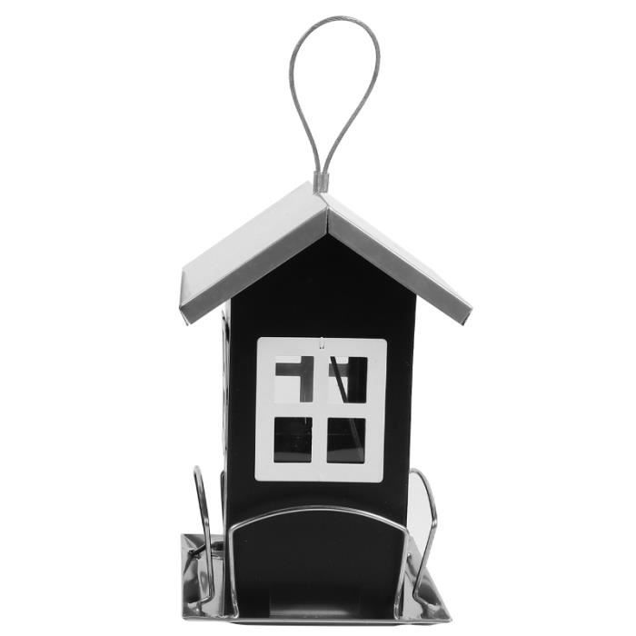 1Pc mangeoire pour oiseaux sauvages jolie décoration de jardin en métal pour conteneur de nourriture pour MANGEOIRE - TREMIE