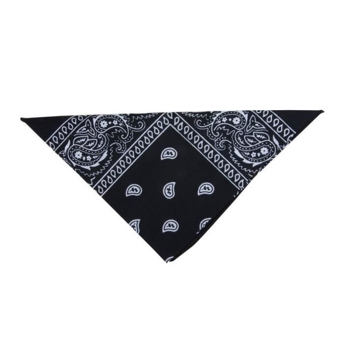 Bandana noir cow-boy