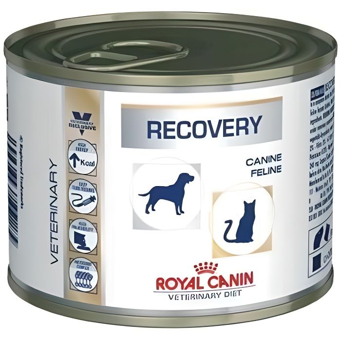 ROYAL CANIN Pâtée Recovery - Pour chien et chat en convalescence - 12x195 g