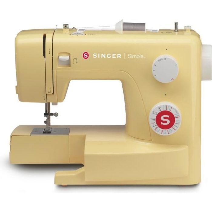 SINGER Machine à coudre Simple 3223 - 70 W - 23 programmes - Jaune