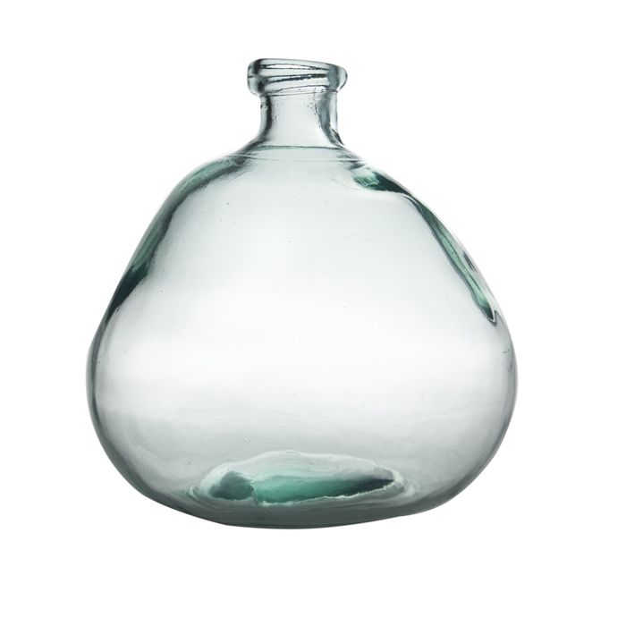 Vase bouteille Simplicity verre 100% recyclé 23cm - Table Passion Transparent