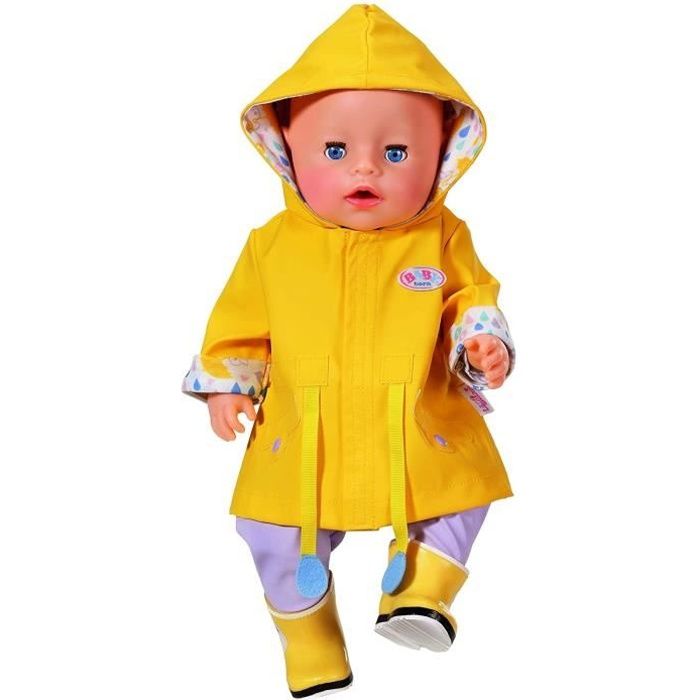 BABY Born Ensemble de pluie 5 pièces pour poupée de 43cm
