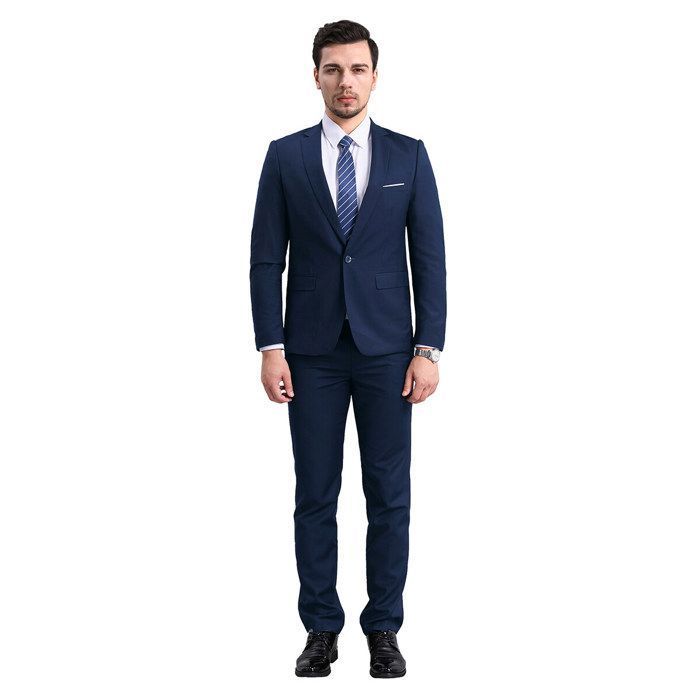 YOUTHUP Costume Homme 2 Pièces Slim Fit Mariage Smoking