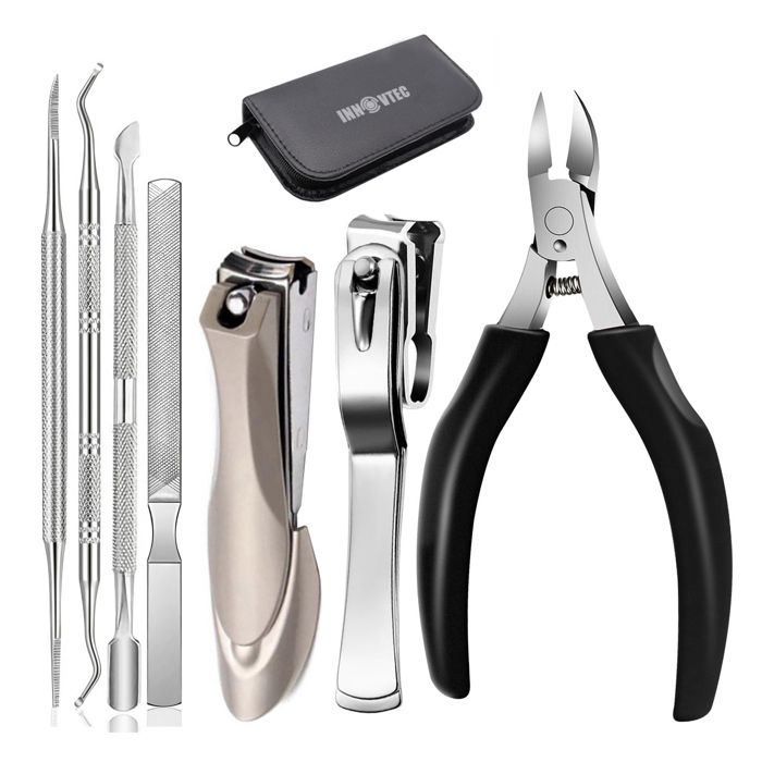 Meilleurs prix pour Coupe ongles - griffes 7 pcs pince coupe ongle set pour pied ongle epais et dur Incarné coupe ongles de précision professionnel
