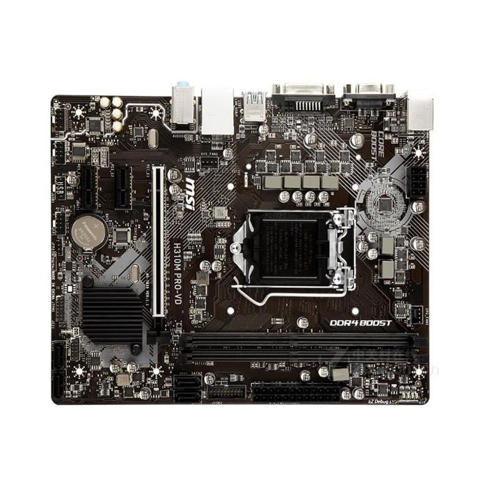 Carte mère MSI H310M PRO-VD Intel H310 LGA 1151 2xDDR4 SDRAM 32 Go Micro ATX - Msi