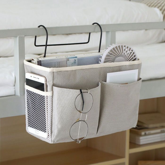 Pochette de lit 1 pièce sac de rangement de chevet organisateur de rangement de lit suspendu organisateur de poche de lit étanch Pochette de lit 1 pièce sac de rangement de chevet organisateur de rangement de lit suspendu organisateur de poche de lit étanch