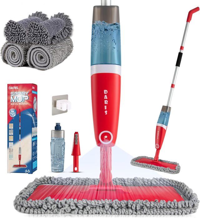 Balai Pulvérisateur Enigma S1 - Microfibre Lavable, Réservoir 530ml - Pour Sols Durs (Carrelage, Parquet…)