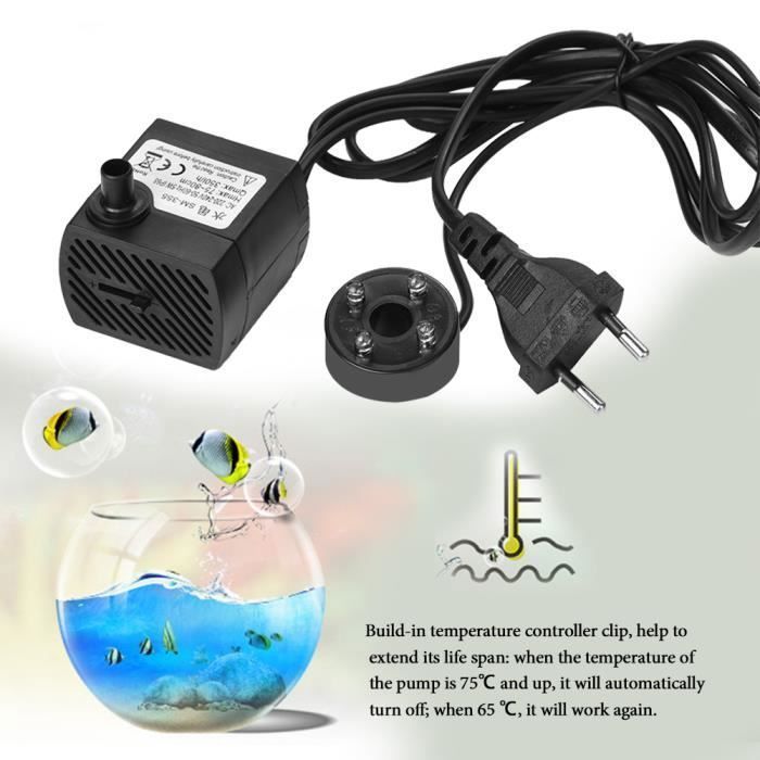 Comparer les prix de Pompe Eau Submersible Ultra Silencieuse avec Lumire LED pour Aquarium et Fontaine wake