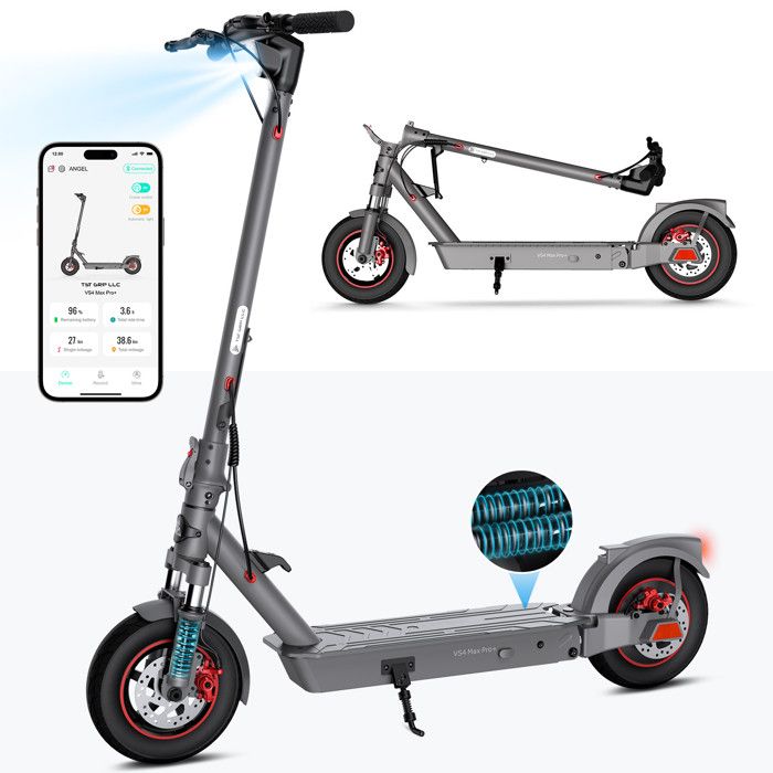 TST B20 Électrique Tout Terrain, Scooter Pliable 10 — free download