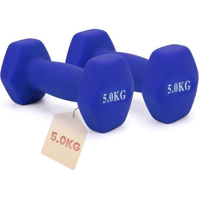 Pack De Poids Ajustables Sportneer 5 Lb (2x2,5 Lb) Pour Femme Et Homme, Salle De Sport Maison