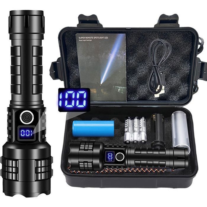 Lampe Torche UV 3 En 1 Magnétique Et Rechargeable - LED, Lumière Noire, Zoomable - 600 Lumens