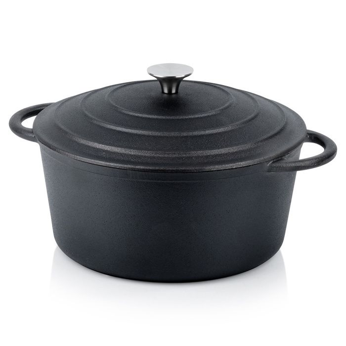 Marmite Chaudière Extérieure 14L Relaxdays Avec Grille - Soupe Et Barbecue Noir/Rouge