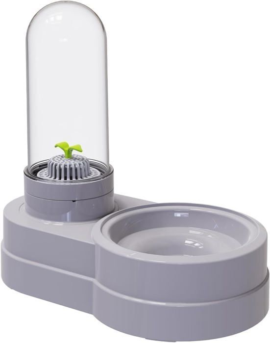 Meilleurs prix pour Distributeur D'Eau Pour Chat Et Chien,580 Ml Automatique Gravitaire Fontaine À Eau Avec Filtre Pour Petit Chien Chat(Gris)