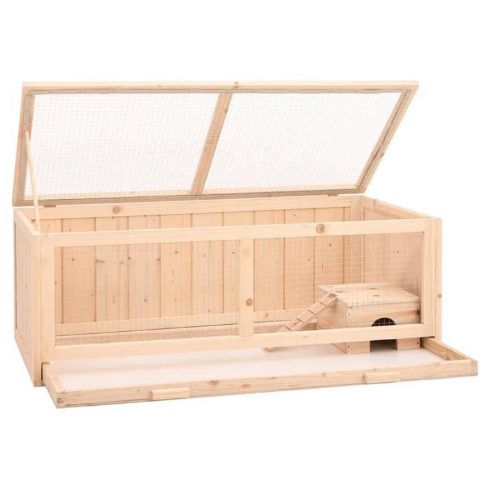 Comparer les prix de Bon plan"" Clapier Enclos animaux - JILI HOT - Cage à hamster - JILI HOT - cage rongeur104x52x38cm - - Bois massif de sapin - Pour