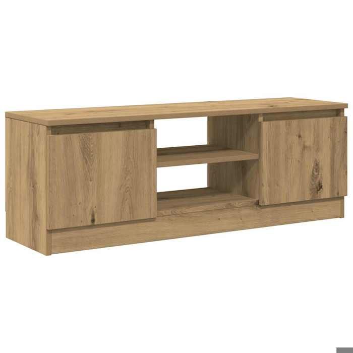 Printemps/été 2025 Meuble TV - JM - Armoire Basse Pour TV - montage facile - chêne artisanal 102x30x36 cm bois dingénierie