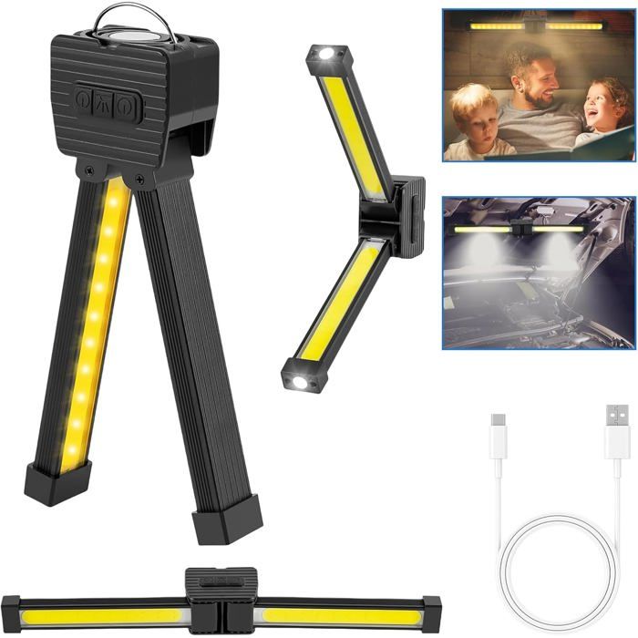Lampe de pose lampe de gym lampe de travail LED rechargeable lampe datelier 7ème vitesse intensité variable lampe de travail