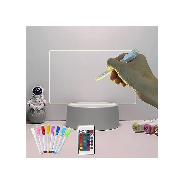 Veilleuse acrylique cadeau pour maman télécommande USB/pile écriture lumineuse anniversaire Noël