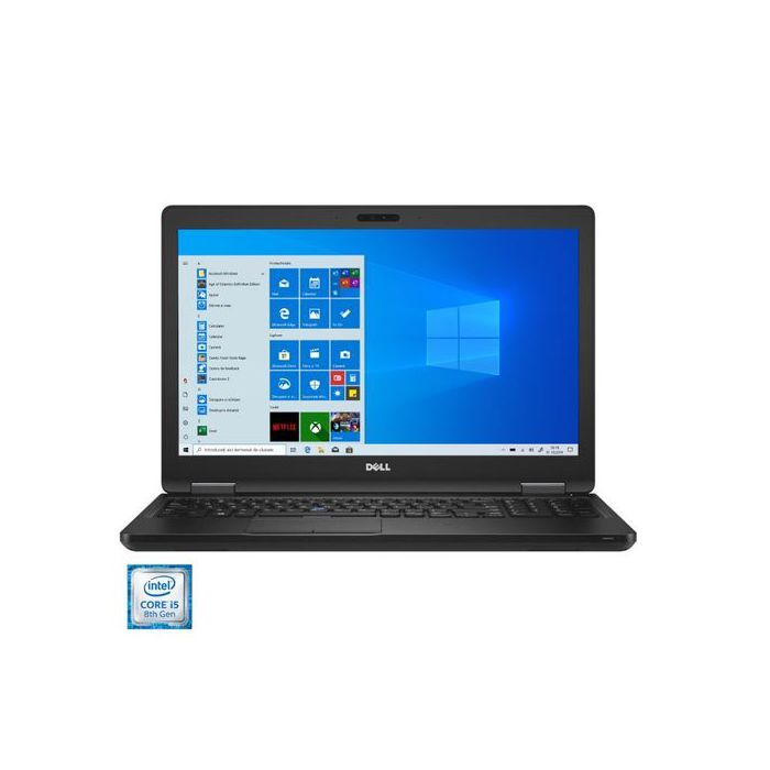 Ordinateur Portable DELL Latitude 5590 15.6 i5 8350U 8GB 256GB SSD W11 Pro Webcam Clavier US Retro Eclaire Etat correct - Dell