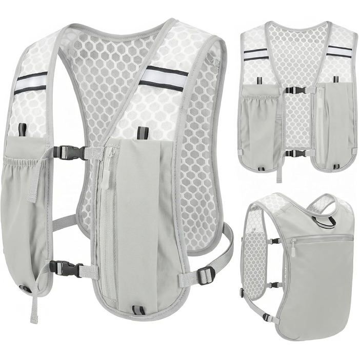 Gilet de course ultraléger - Unbrand - Respirant et ergonomique - Dos en mesh aéré