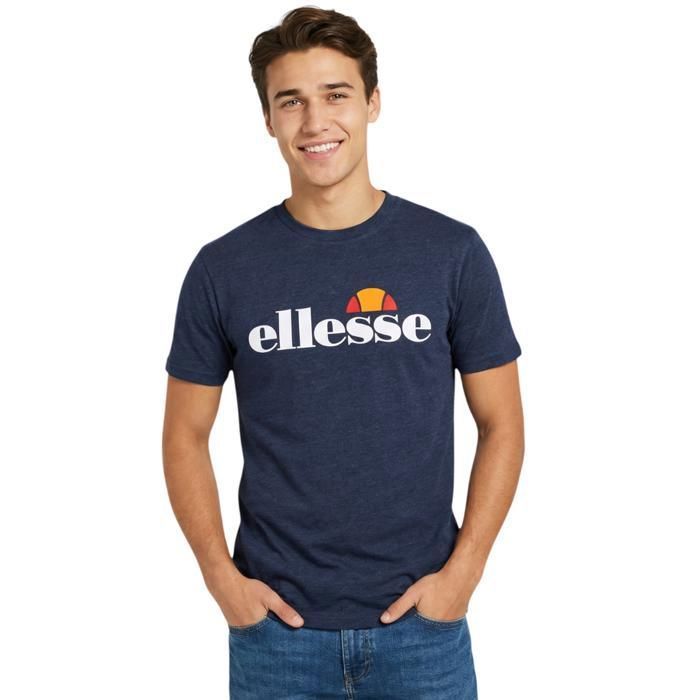ELLESSE - Tee shirt - marine chiné - XL - Marine - Tee-shirts & débardeurs Homme