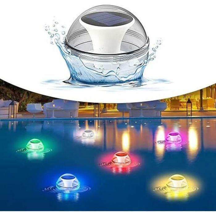 Lumière solaire flottante IP65 changement de couleurs pour piscine/spa/aquarium