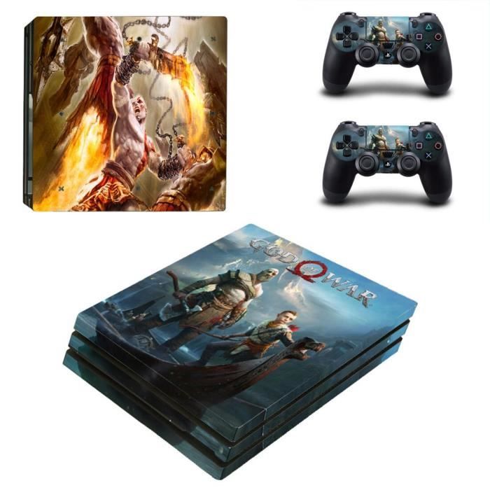 TN-P4Pro-0189 - Feuille verte pour console PS4 Pro et manettes, Autocollant en vinyle