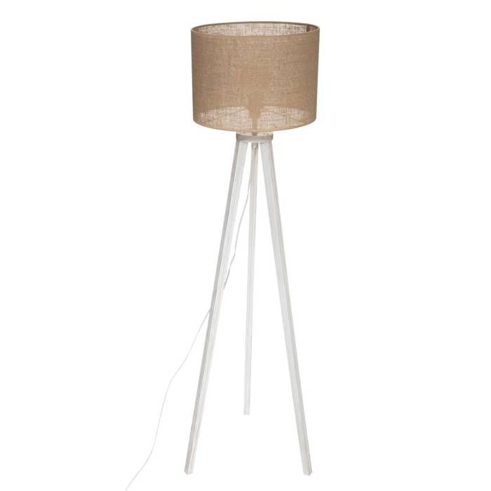 Lampadaire trépied Elva bois H143cm