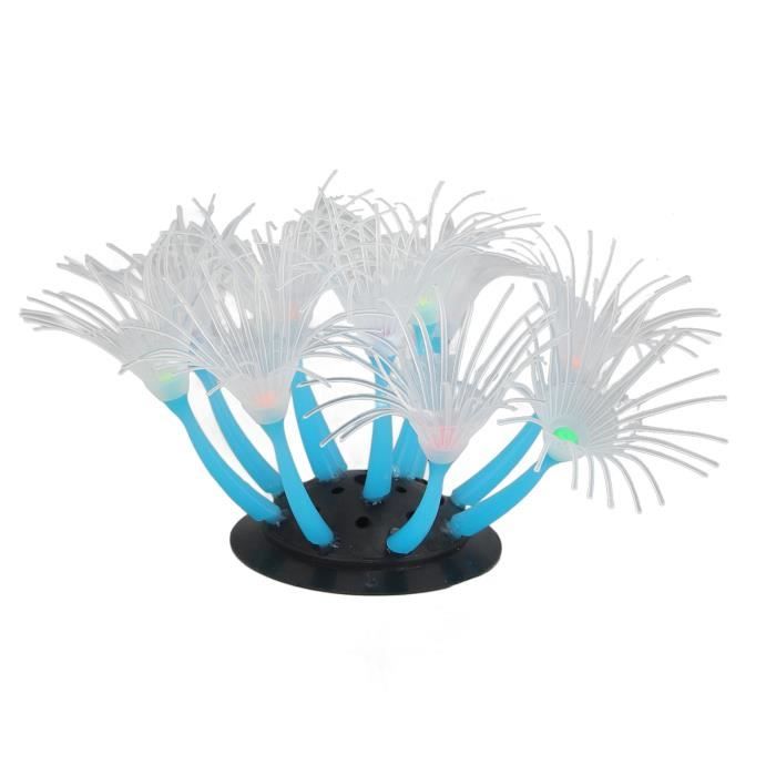 2 Décorations Aquarium Corail Artificiel Blanc - Cachette Pour Poissons, Eau Douce Ou Marine