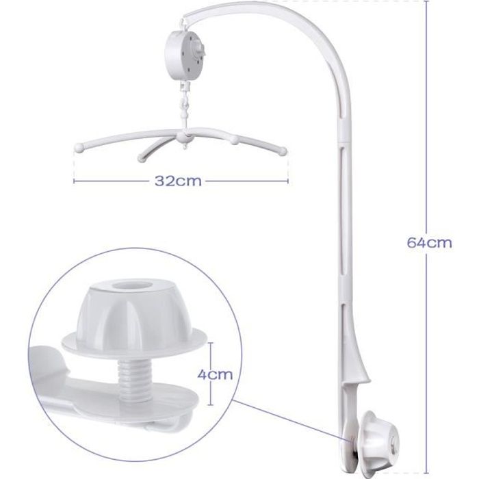 Support De Mobile Bebe Musical De Bras Wind Up Music Box Musique Confortable Pouvoir Porter Beaucoup Robot Poupees Cdiscount Puericulture Eveil Bebe