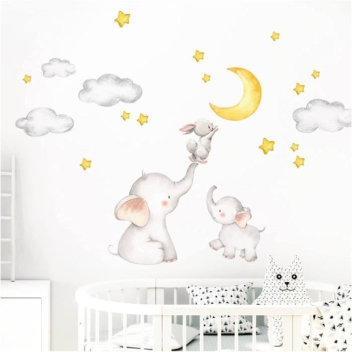 Sticker Mural Dl463 Pour Chambre De Bebe Elephant Et Lapin Avec Lune Et Etoiles 163 X 95 Cm L X H Decoration Pour Chamb 663 Cdiscount Maison Sticker Mural Dl463 Pour Chambre De Bebe Elephant Et Lapin Avec Lune Et Etoiles 163 X 95 Cm L X H Decoration Pour Chamb 663 Cdiscount Maison