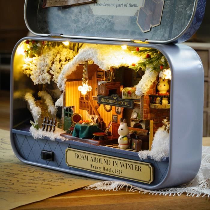 À faire soi-même Dollhouse Miniature 3D Doll House Kit Box THEATRE enfants jouet cadeau Forest CN un 
