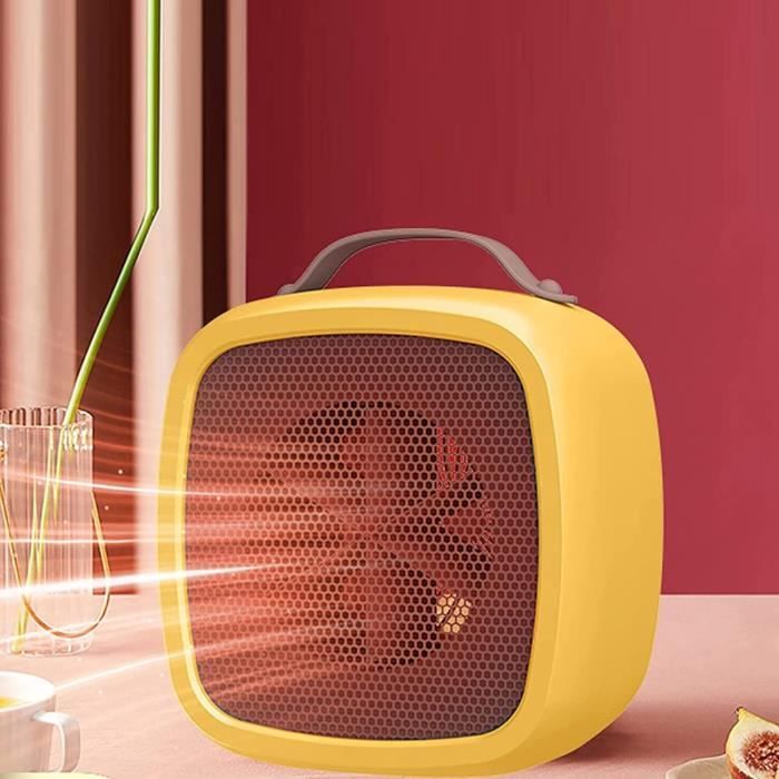 Radiateur Soufflant Mini Radiateur De Bureau Souffleur D'air Chaud Silencieux Petit Radiateur Domestique Radiateur électrique De Chambre à Coucher 90240V/5060HZ