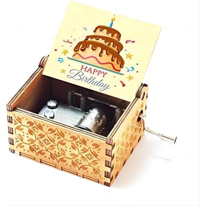Boîte à Musique Bois Sinzyo Toreador - 7.1x6.7cm - Cadeau Noël, Anniversaire - Mécanique Yunsheng