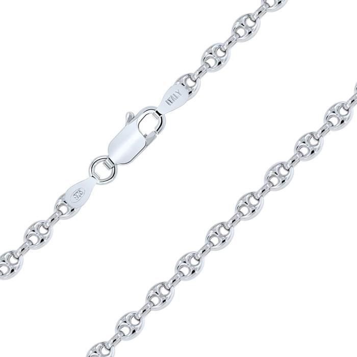 Chaîne Enfant Argent 925 Maille Marine - 5 Tailles 32-40cm - Rhodiée - Hypoallergénique - Planetys