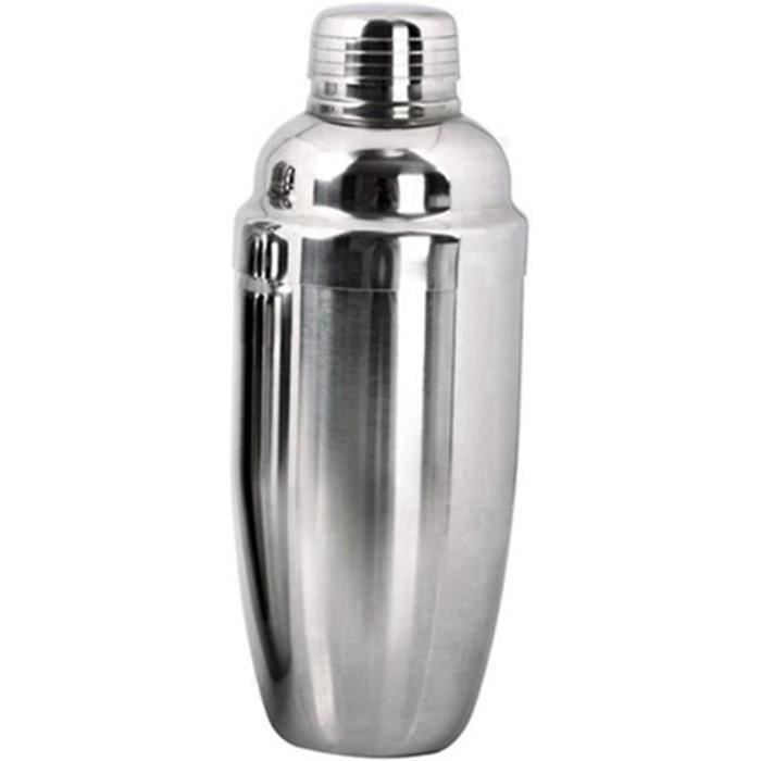 Ensemble De Shaker à Cocktail Art Déco Paden City Glass En Verre Rubis Avec Bandes En Argent En