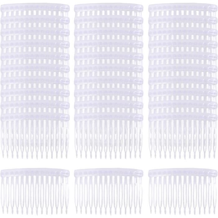 Lot De 3 Peignes à Franges Macramé WeddHuis - Manche En Bois, Dents Acier - Pour DIY Et Soins Animaux
