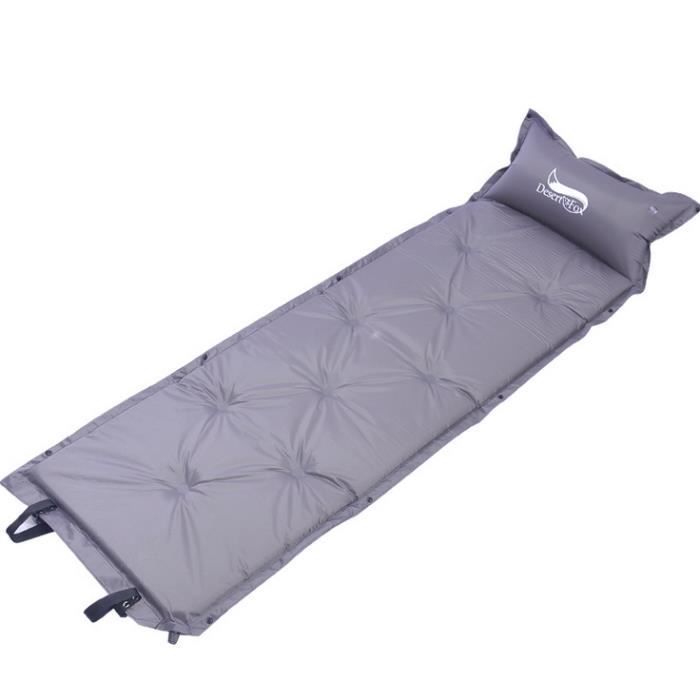 matelas gonflable de camping pour tente avec taie oreiller pour une personnes matelas gonflable de plage jardin parc tapis coussin d cdiscount sport
