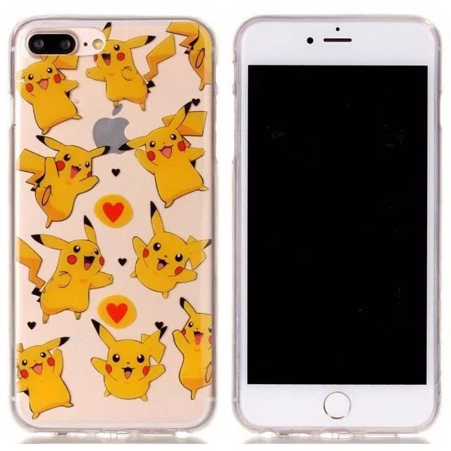 Coque Apple Iphone 7 Plus 5 5 Pouces Pikachu Coeur Jaune Heureux Pokemon Dessin Anime Mignon Go Couverture Telephone Elegant Achat Coque Bumper Pas Cher Avis Et Meilleur Prix Cdiscount