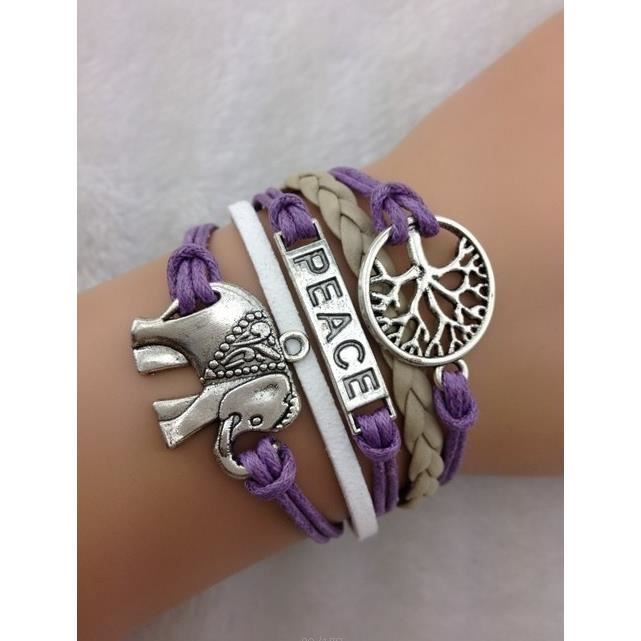 Bracelet infini en or rose - bracelet infinity