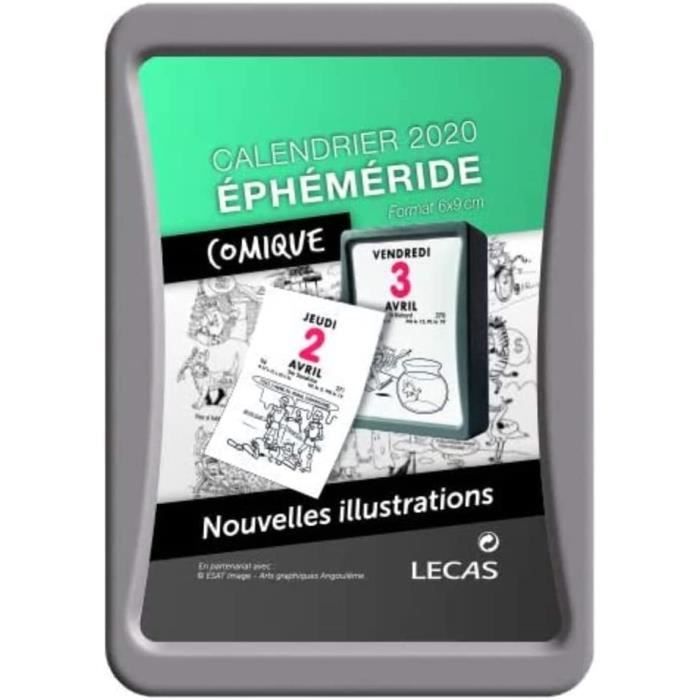 Calendrier Lecas Ephemeride Comique 6X9 1Jour par Page 2024 Ass Français -  les Prix d'Occasion ou Neuf