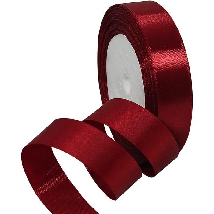 22 M Ruban De Satin 2 Cm Large Noeud De Satin Ruban Cadeau Ruban
