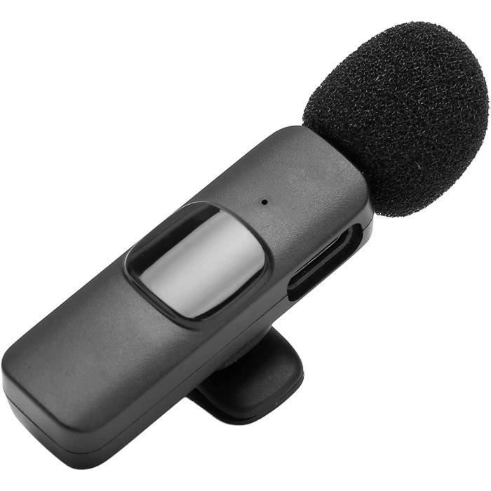 Micro-cravate sans fil professionnel pour ordinateur Android - Micro  d'enregistrement à condensateur omnidirectionnel sans fil avec interface  USB C et téléphone I pour entretien vidéo Podcast Vlog  