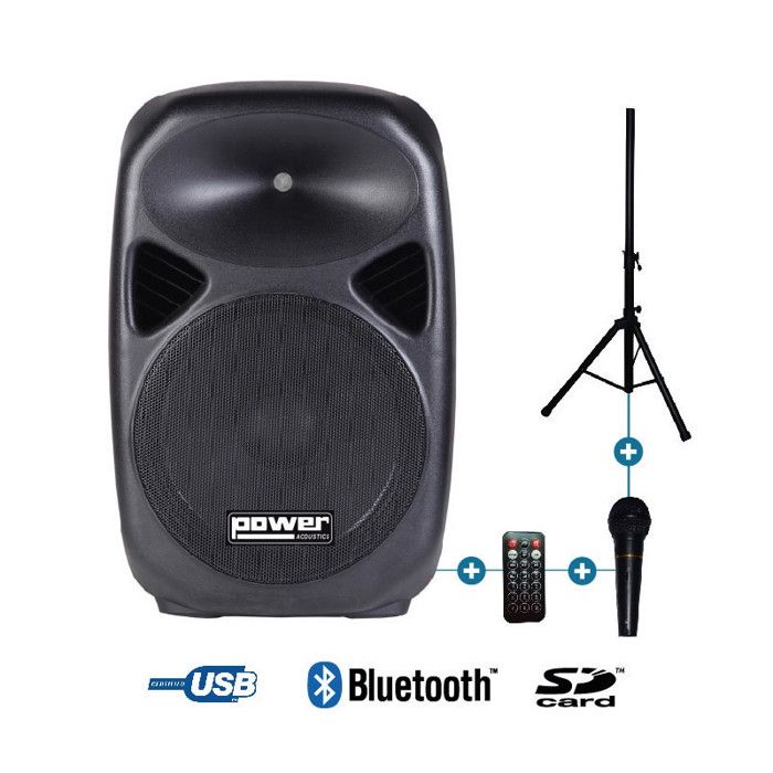Enceinte Amplifiée - POWER ACOUSTICS - Tesla 15a - 300W RMS - Bluetooth - 15 pouces