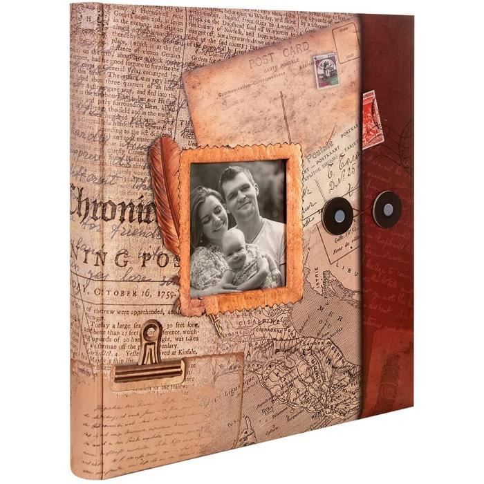 Album photo traditionnel Holiday 60 pages blanches (BORDEAUX