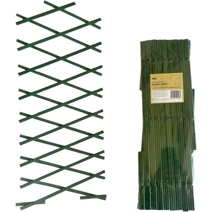 Treillis de Jardin Extensible en PVC Clôture en Treillis pour Plantes