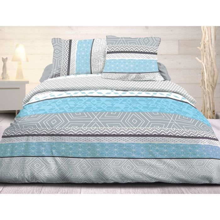 Parure De Drap 2 Personnes En Coton Pas Cher