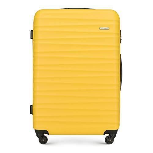 Valise WITTCHEN XL 99L - Polycarbonate - 4 Roues Spinner - Serrure TSA - Poignée Télescopique - Blanc