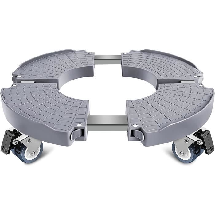 UISEBRT Porte Plante A Roulettes Support De Pot De Fleur Avec Roues 360 °, 39-52 Cm Réglable