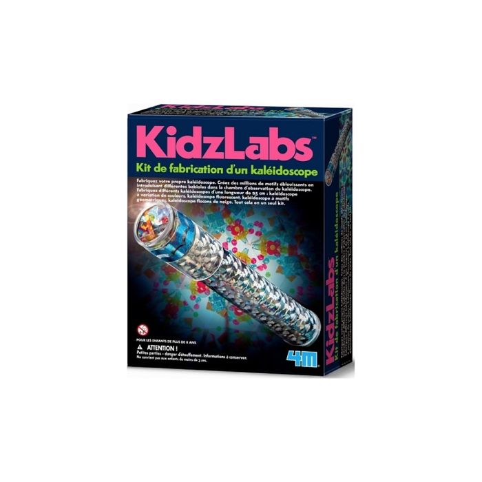 4M Kidzlabs Kit De Fabrication Kaléidoscope – Matériaux Inclus, DIY Créatif Dès 7 Ans