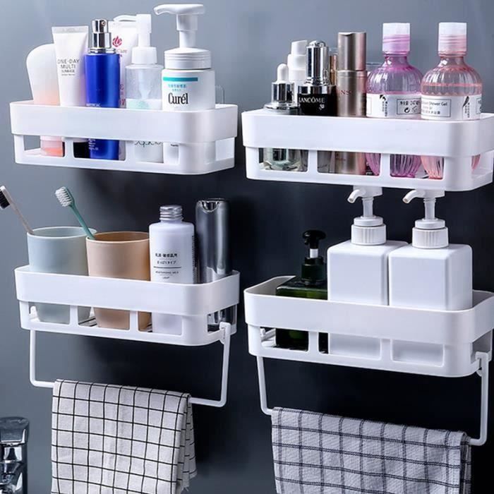 etagere murale suspendue panier de rangement plastique cuisine salle de bain bleu me08845 cdiscount bricolage